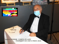 Eugène German, Jury international, lors des TROPHEES DES ARTS PARIS 2020 du 24 Octobre à PARIS, dans les Salons de Hôtel Mercure **** Paris XVème Porte de Versailles.