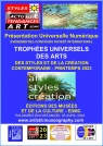 Affiche de la Présentation Universelle Numérique, Lin QIU BERTALAN, Trophée Universel des Arts, des Styles et de la Création contemporaine 2023