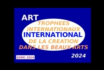 Logo des Trophées Internationaux de la Création dans les Beaux-Arts, rappelle dans la communication des artistes leur succès à l’Événementiel-concours. Il marque l'objectif de mieux faire connaître le talent des artistes sur l'international 
