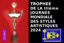  A l'issue des sélections internationales, le Comité du Jury a attribué le Trophée de la IIIe Journée Mondiale des Styles Artistiques 2024, à l'artiste peintre CLAIRE.J.CHARTIER lauréate du Palmarès pour ses recherches en art.
