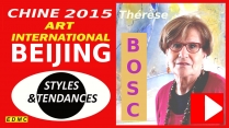VIDEO Présentation des oeuvres et du style de la peintre abstraite Thérèse BOSC à PEKIN 2015 